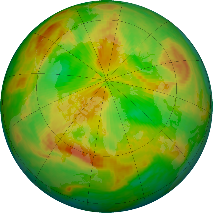 Arctic ozone map for 23 May 2002